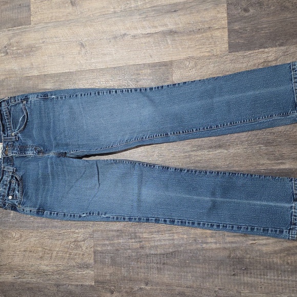 Levi 505 Jeans Womens Size 8 Medium Straight Vintage Distressed Stretch - Picture 1 of 8